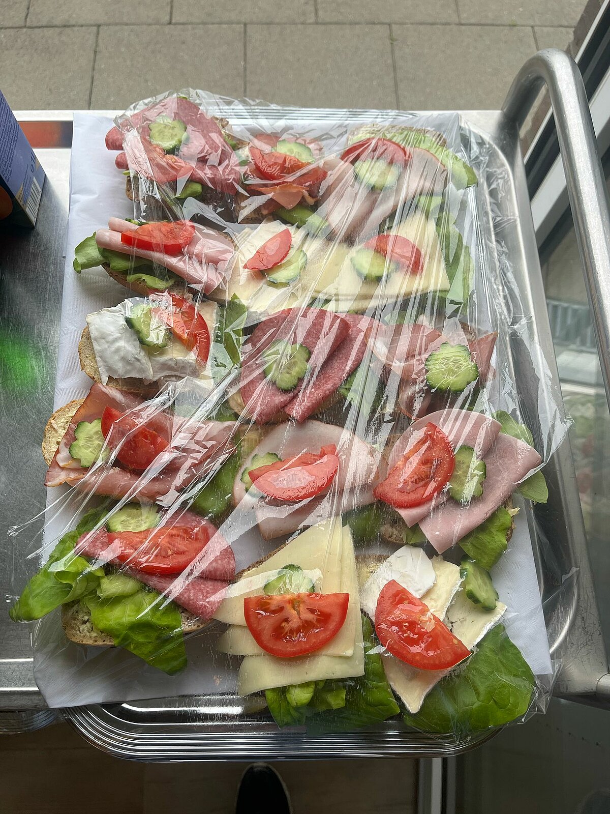 Belegte Brötchen für Tagespflege Besucher