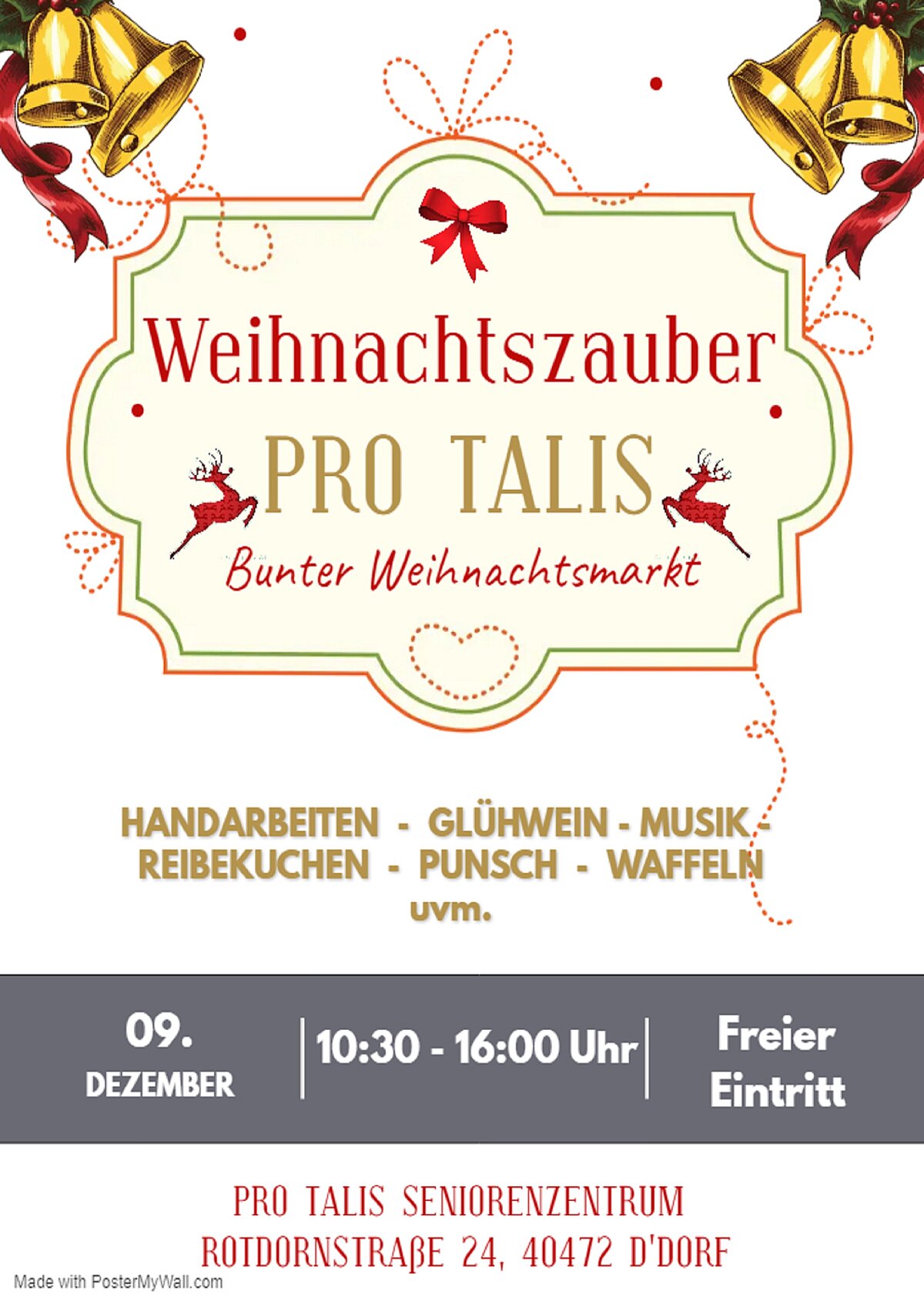Flyer für den Weihnachtsmarkt Pro Talis "an der Rotdornstraße"