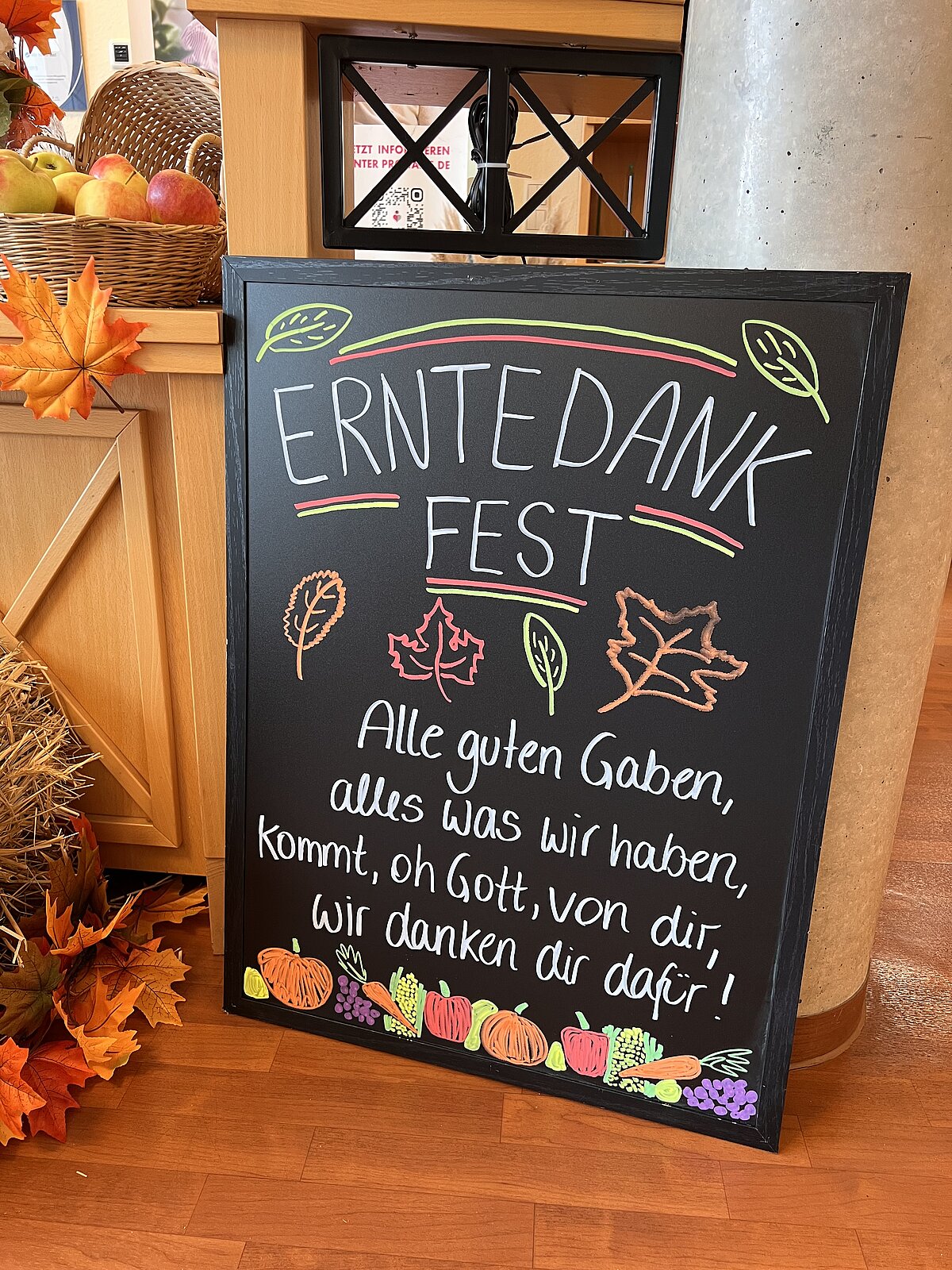 Erntedankfest Schild